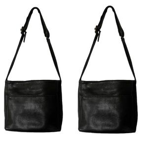 COACH•#4924 vintage Sonoma black pebble leather shoulder crossbody and wallet